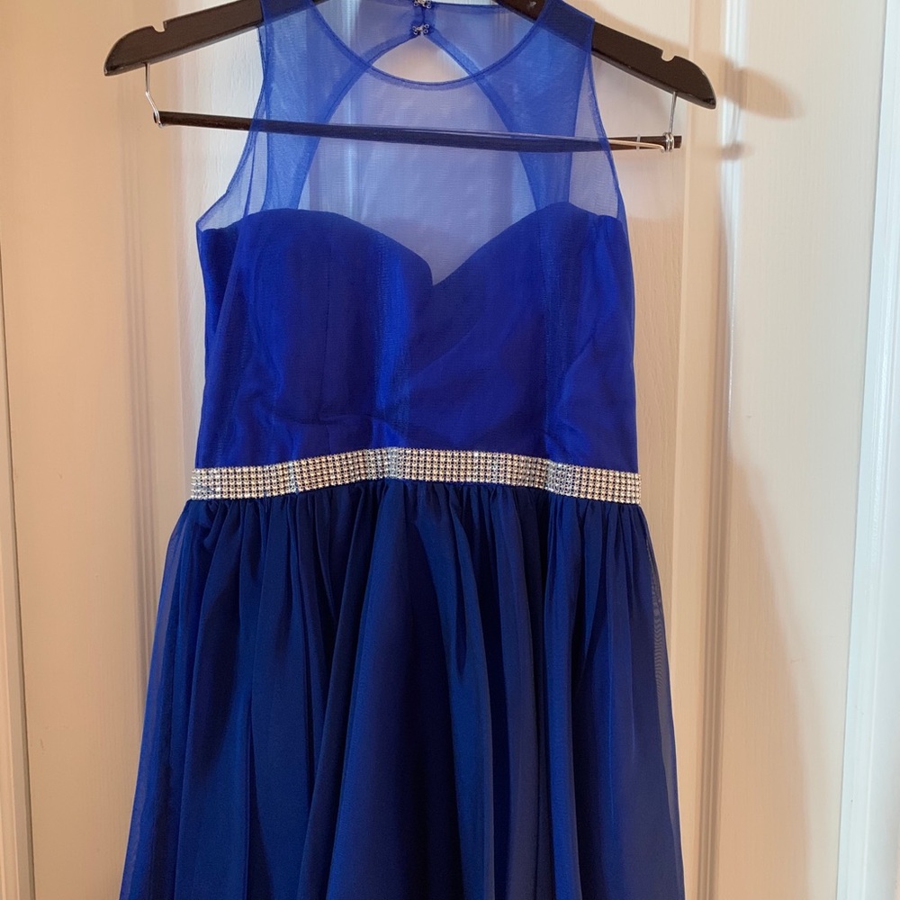Royal blue party dress